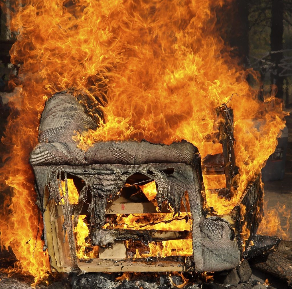 Couch on Fire Couch on Fire