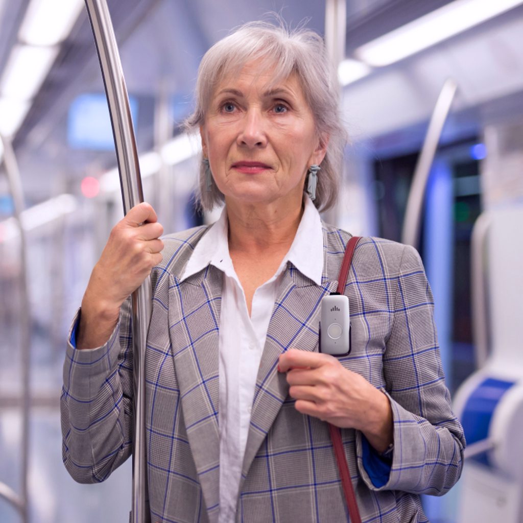 Woman on Metro
